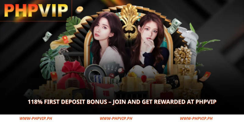 118% first deposit bonus