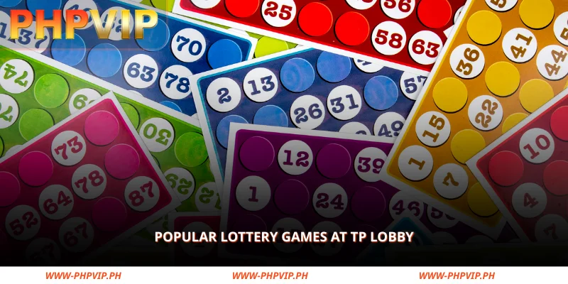 collection of popular lottery games you can find at the tp lobby